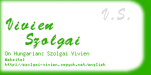 vivien szolgai business card